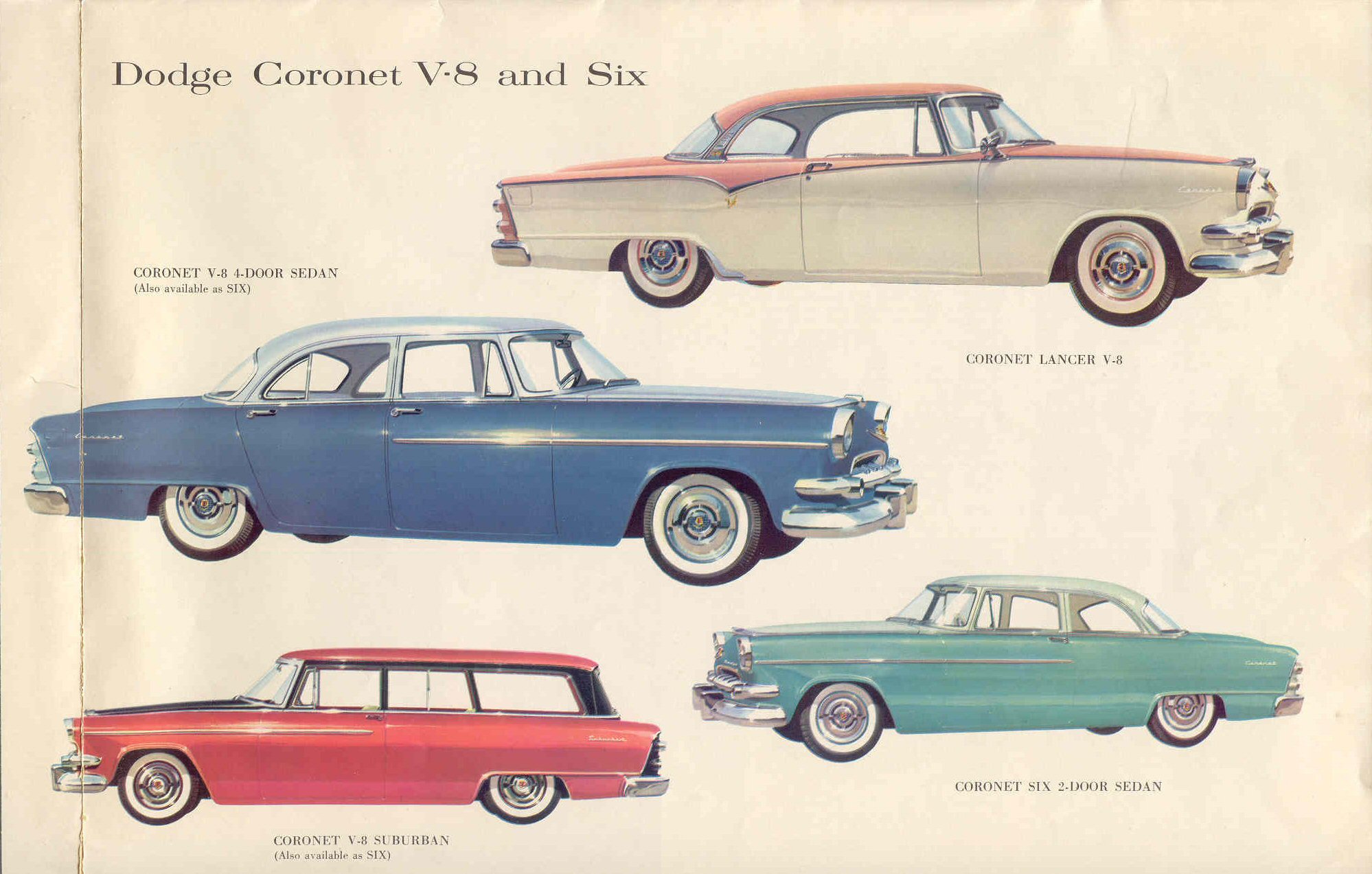 1955 Dodge Car Brochure Page 2